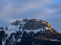 Scheibenwand im Abendlicht
